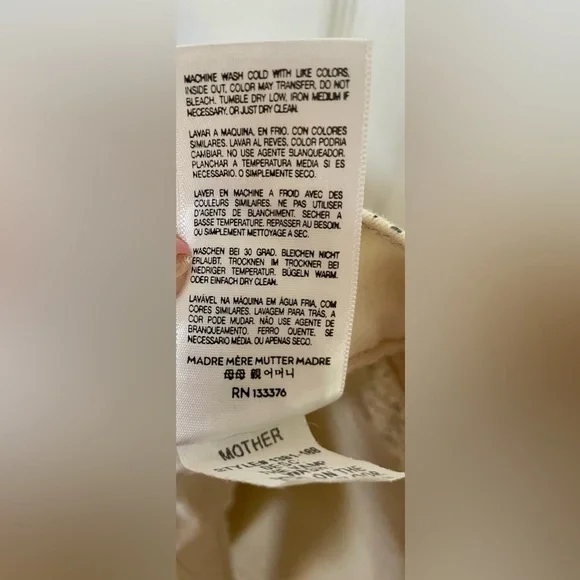 MOTHER Jeans Women’s 26 The Vamp Dead On The Dance Floor Ankle Slit Skinny - Picture 13 of 14